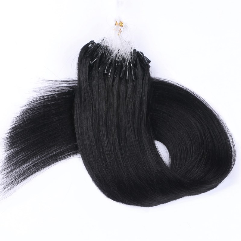 High Quality No Any Split Micro Ring Hair For Woman Velvet Cuticle Remy human Micro Loop Hair Straight